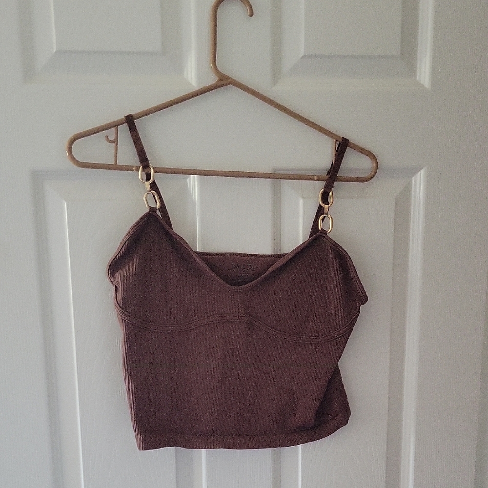 Elegant Brown Camisole Top